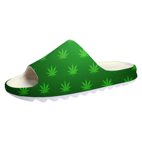 Load image into Gallery viewer, Leaf Weed Rasta Marijuana Red Yellow Green Art Soft Sole Sllipers Home
