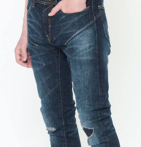 Designer Men's Skinny Jeans in Sky Blue