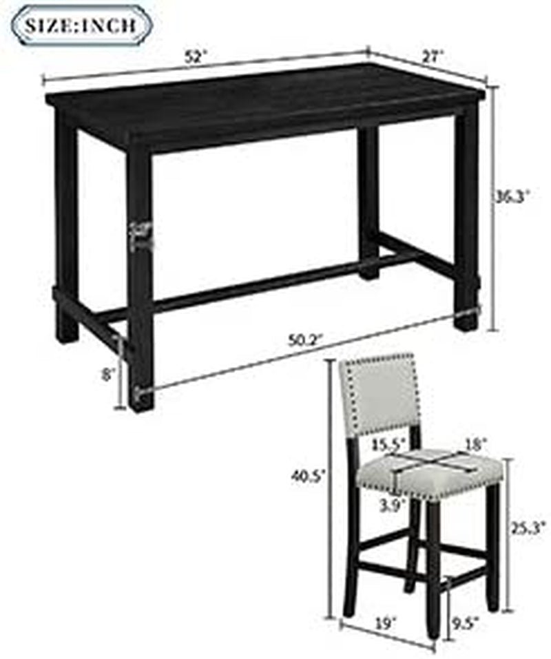 5-Piece Table With Chairs