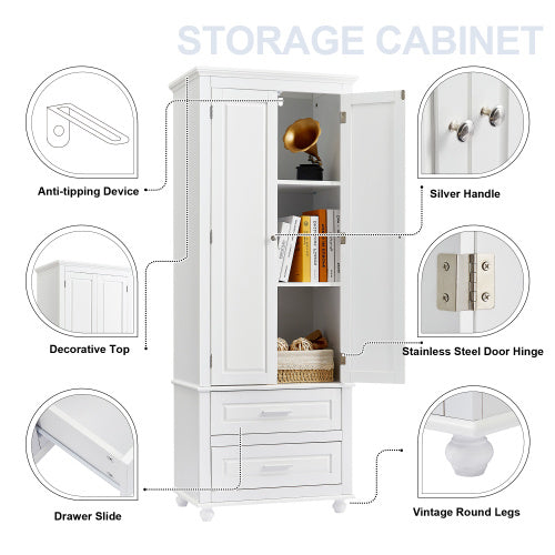 Load image into Gallery viewer, Arcadia White Compartment Dresser
