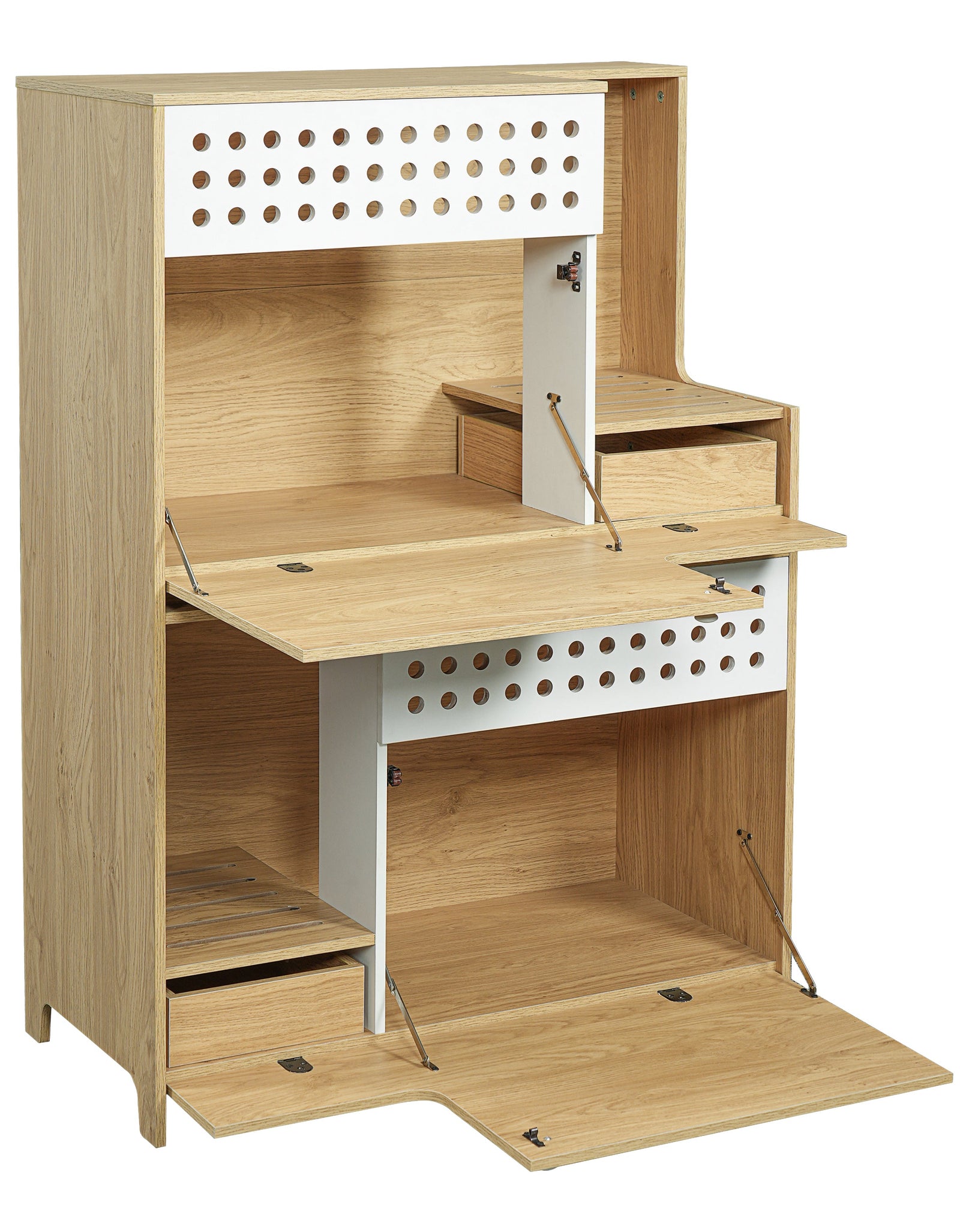 Modern 2-in-1 Cat Litter Box Enclosure Side Table – Hidden Cat House