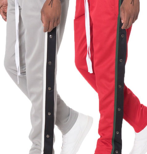 Snap Button Track Pants