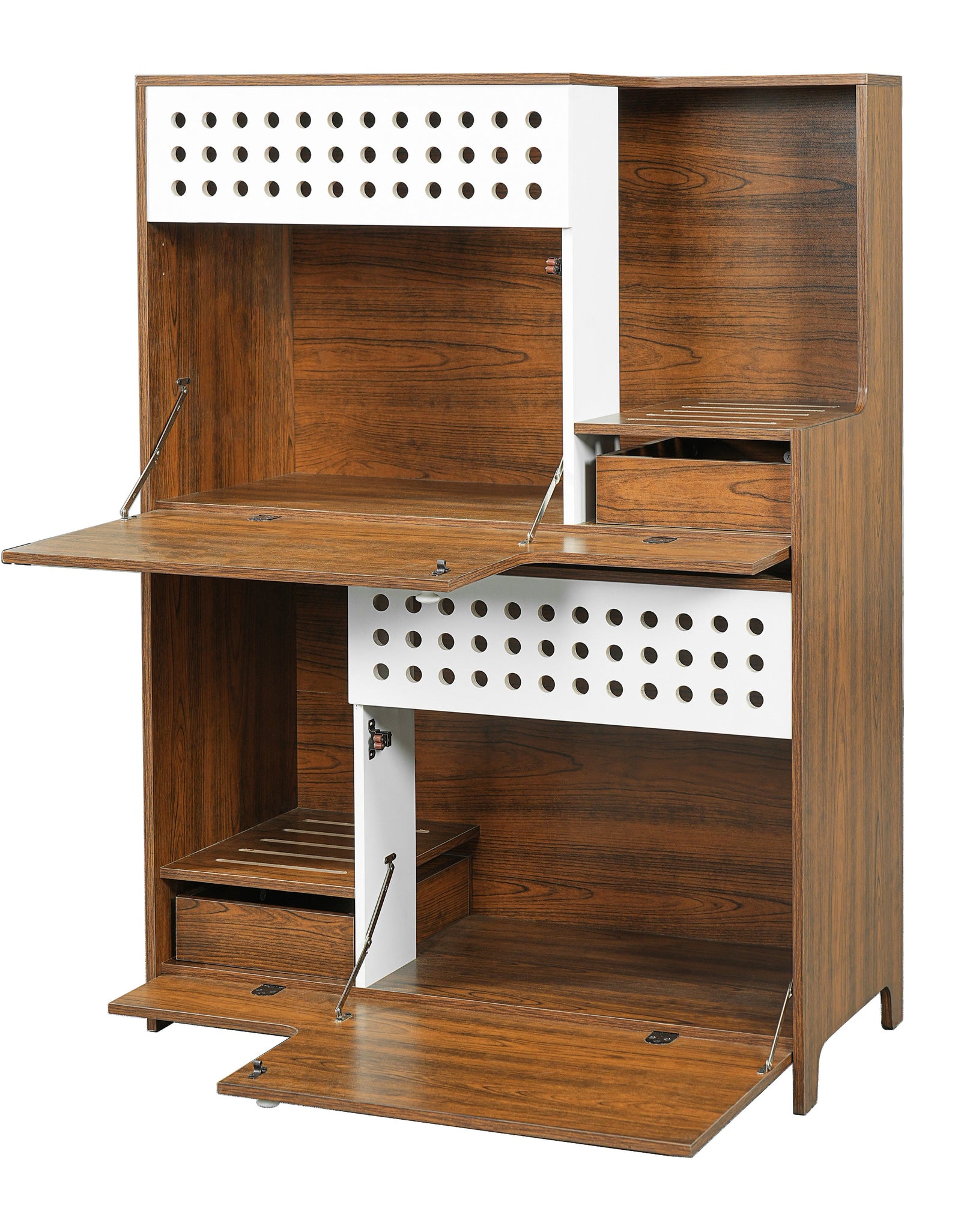 Modern 2-in-1 Cat Litter Box Enclosure Side Table – Hidden Cat House