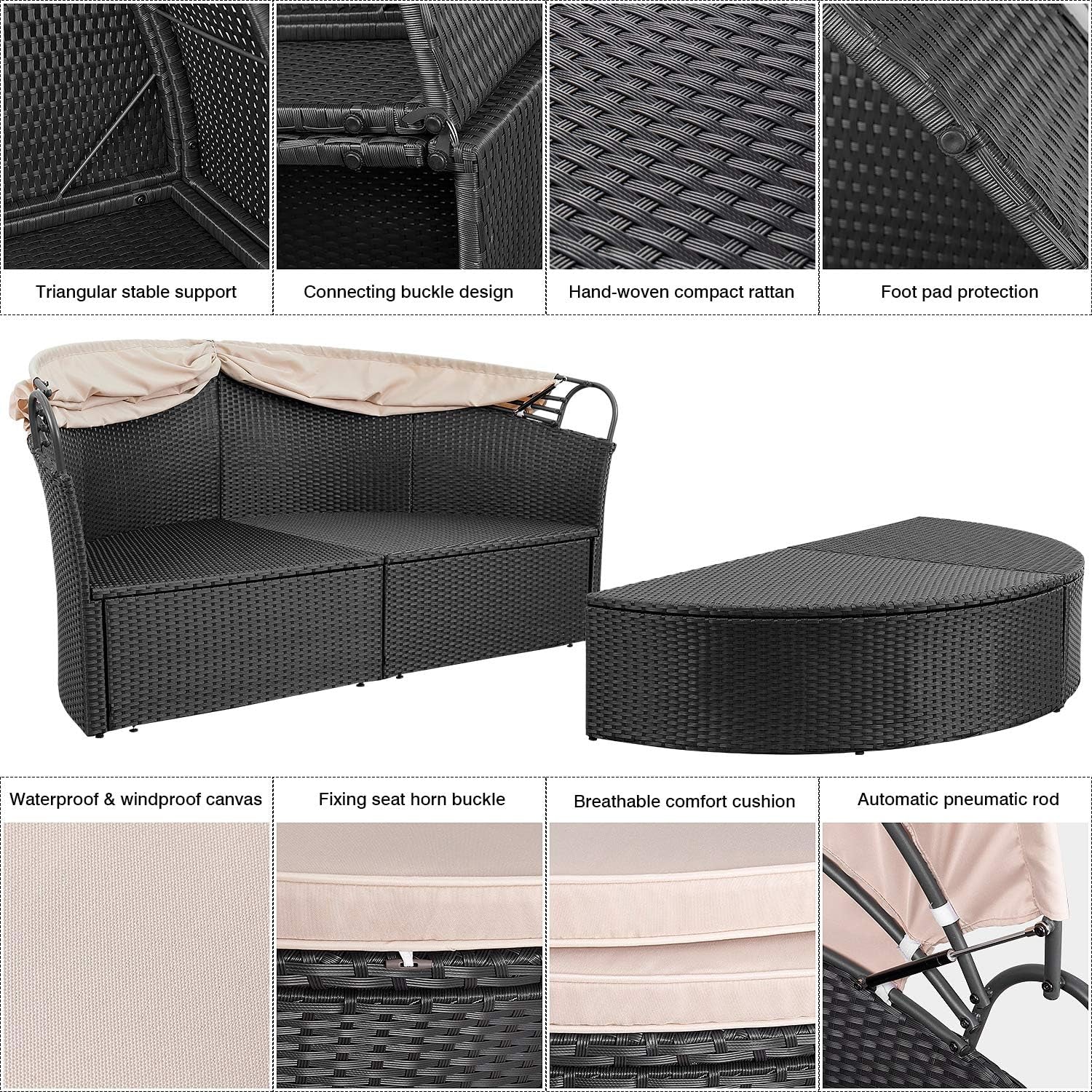 Arcadia Patio Furniture Canopy Wicker