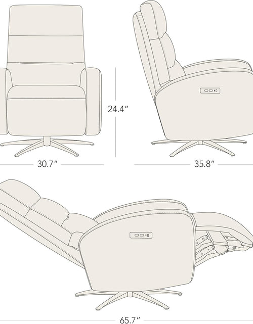 Load image into Gallery viewer, Genuine Leather Recliner
