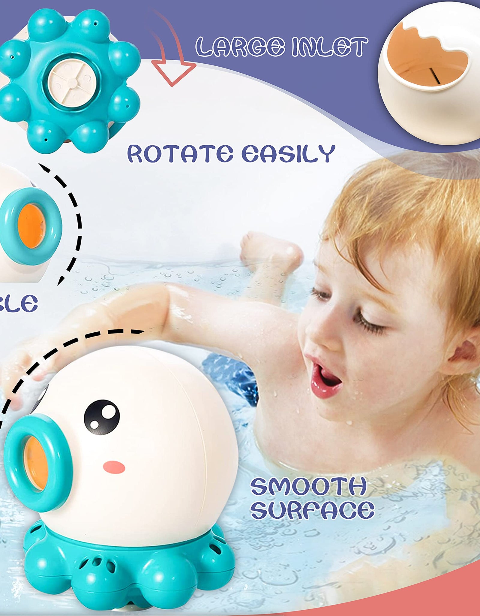 Octopus Fountain Bath Toy Water Jet Water Spray Toy