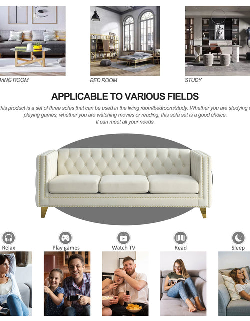 Load image into Gallery viewer, Arcadia Designer Velvet Sofa
