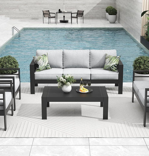 Arcadia 5 Pieces Weatherproof Patio Furniture Set