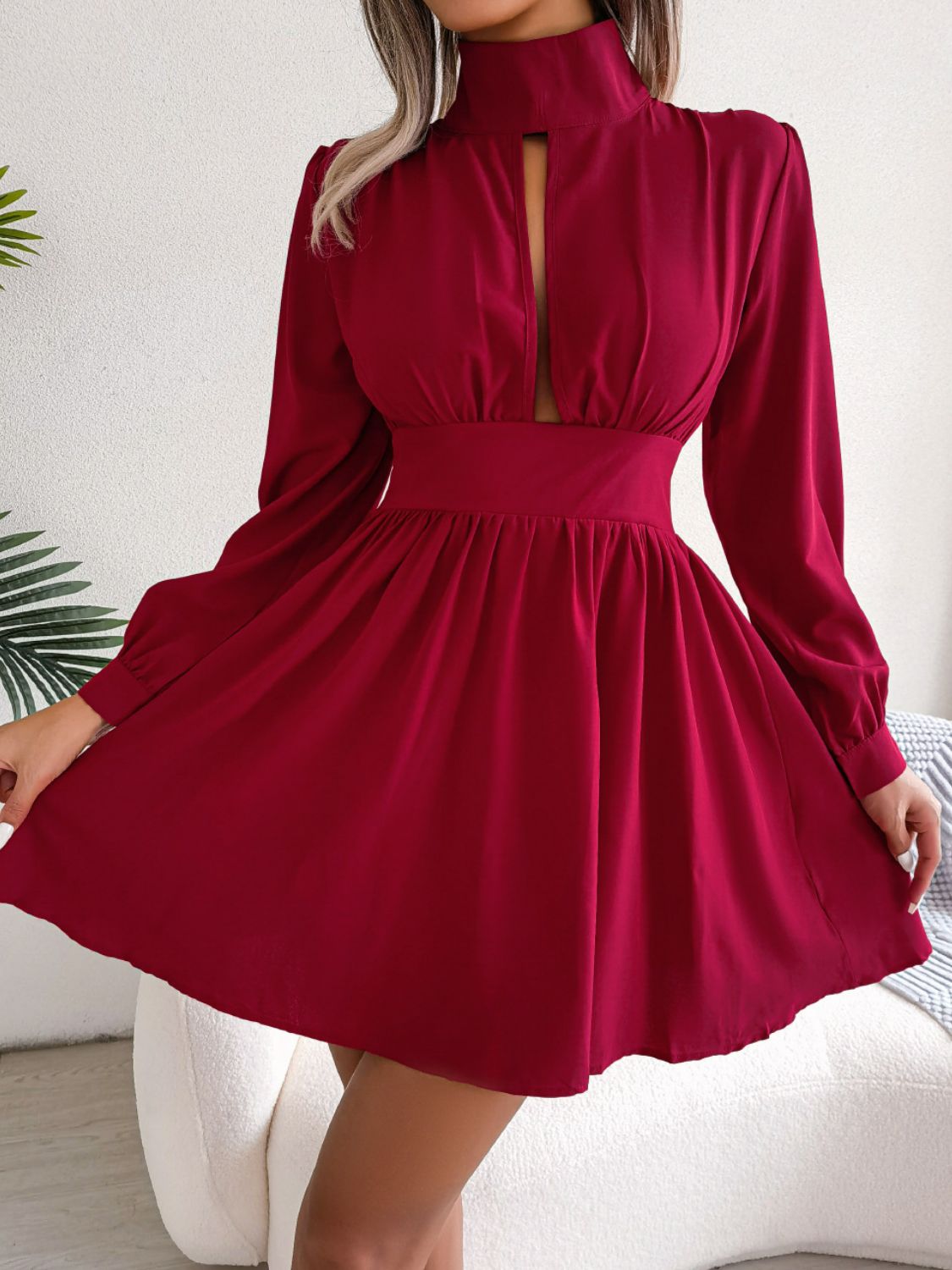 Italian Style Turtleneck Dress