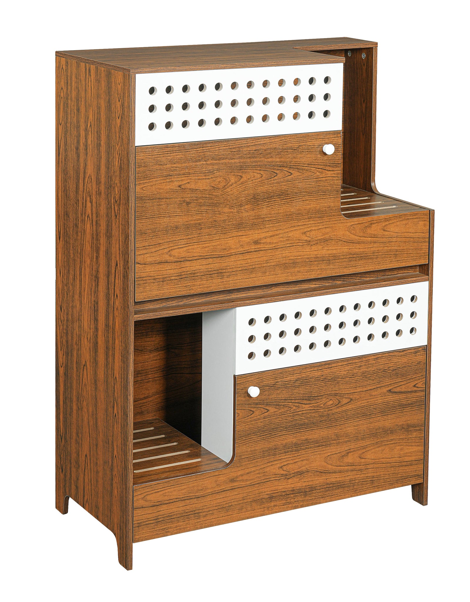Modern 2-in-1 Cat Litter Box Enclosure Side Table – Hidden Cat House