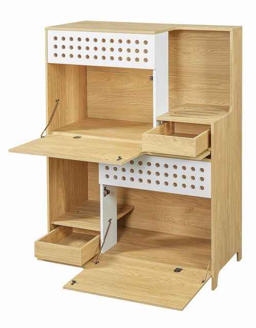 Load image into Gallery viewer, Modern 2-in-1 Cat Litter Box Enclosure Side Table – Hidden Cat House
