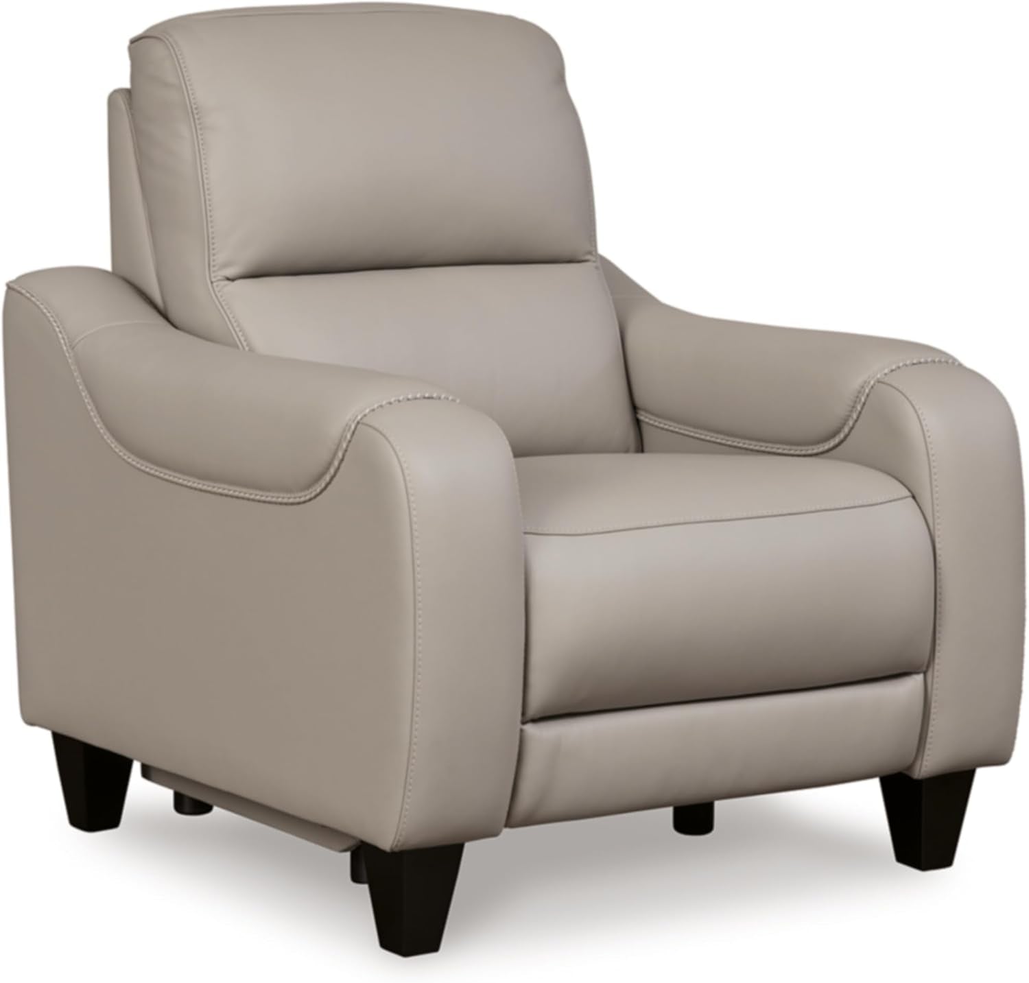 Contemporary Leather Power Recliner