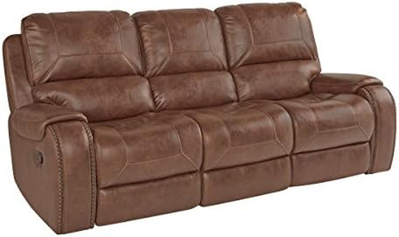 Milan Leather Reclining Sofa with Storage