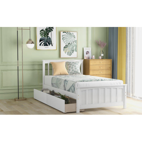 Twin Size Platform Bed