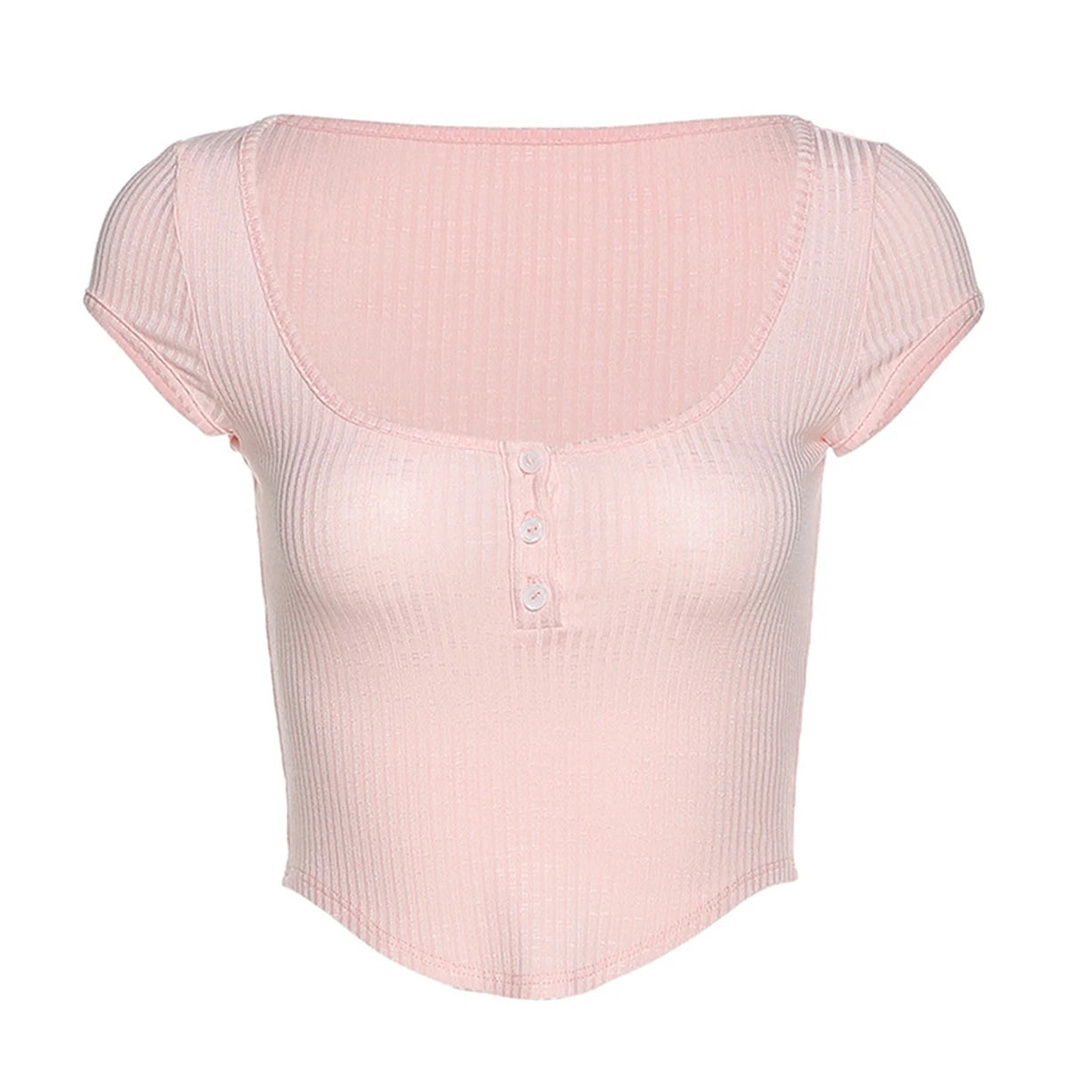 Arcadia Summer Sexy Crop Tops Short Sleeve