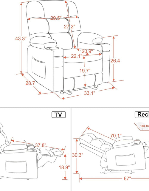 Load image into Gallery viewer, Arcadia Therapeutic Recliner Chair
