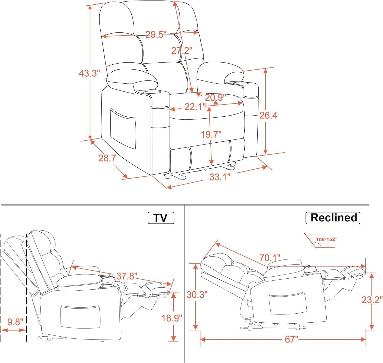 Arcadia Therapeutic Recliner Chair