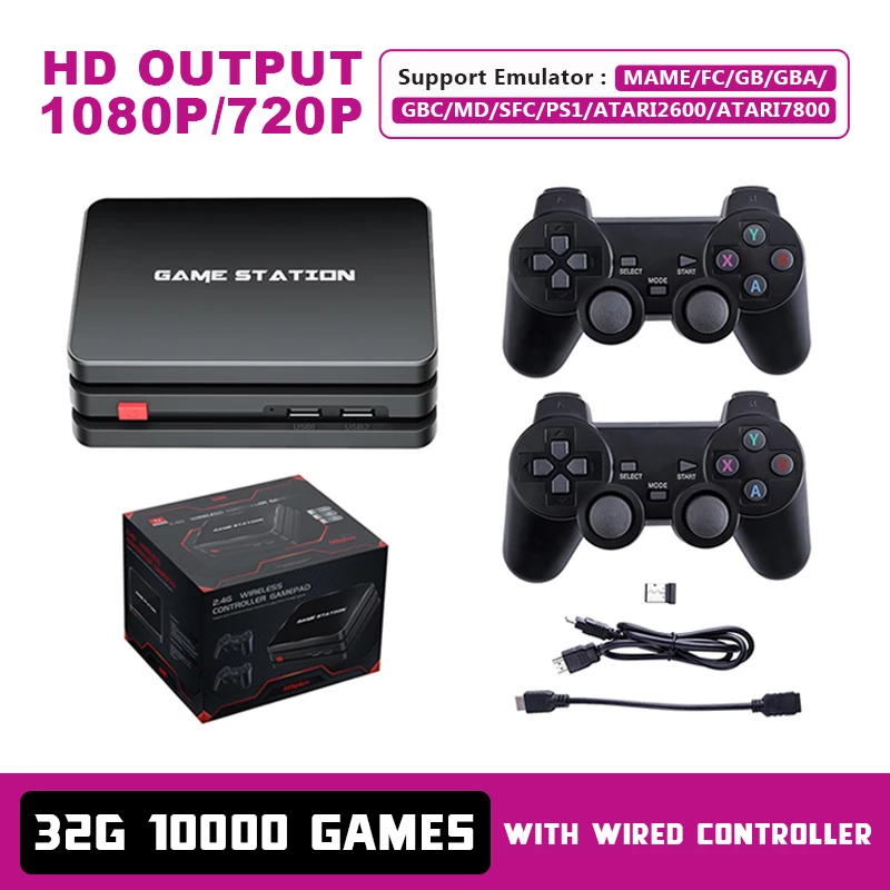 LCD Game 10000+Games With Wireless Controller