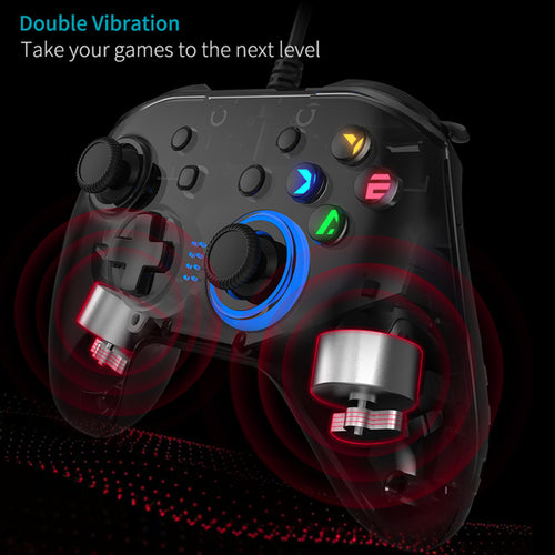 Load image into Gallery viewer, Wired Gaming Controller Joystick Gamepad with Dual-Vibration
