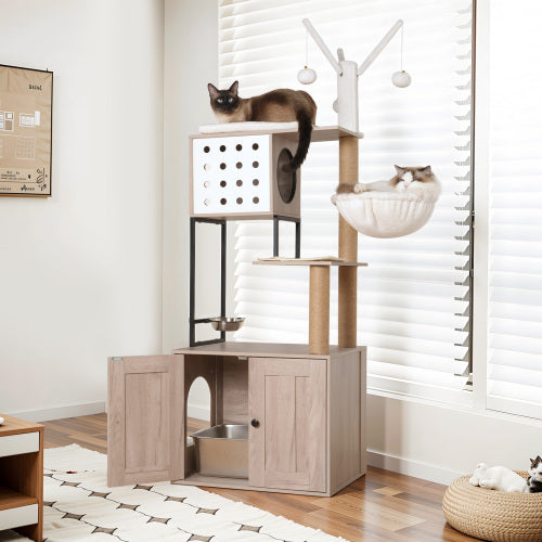 Load image into Gallery viewer, Cat Tree Tower for Indoor Cat
