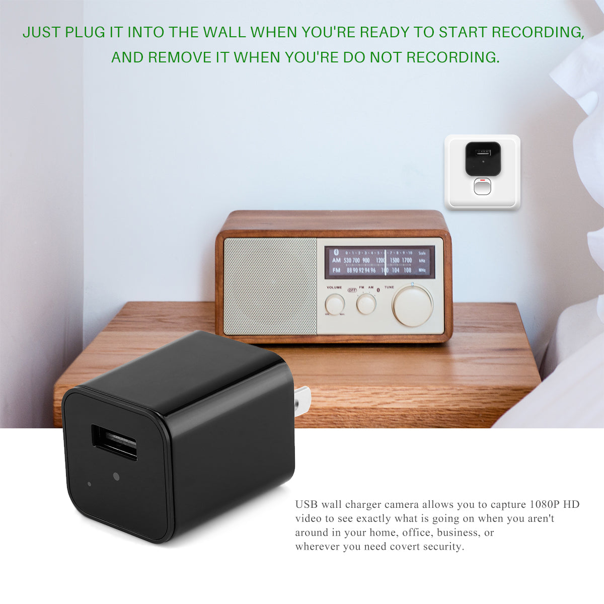 HD 1080P Discreet Camera Home And Office Security