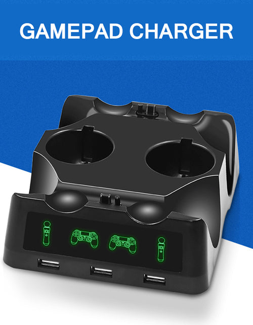 Load image into Gallery viewer, VR Controller Charger USB Four Slots Indicator
