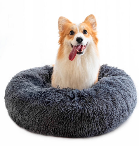 Pet Beds for Cats Dog Bed Washable Anti Anxiety Fluffy Dog Bed