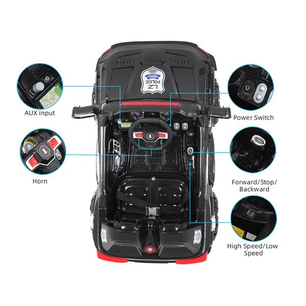 "IN STOCK" Off-Road Police Car Double Drive With 2.4G Remote Control