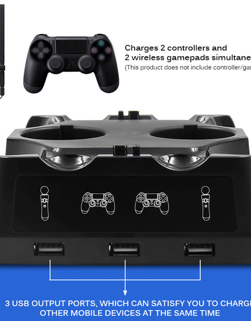 Load image into Gallery viewer, VR Controller Charger USB Four Slots Indicator
