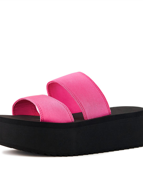 Load image into Gallery viewer, Arcadia Platform Sandal 2 Band Neon Pink
