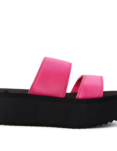 Load image into Gallery viewer, Arcadia Platform Sandal 2 Band Neon Pink
