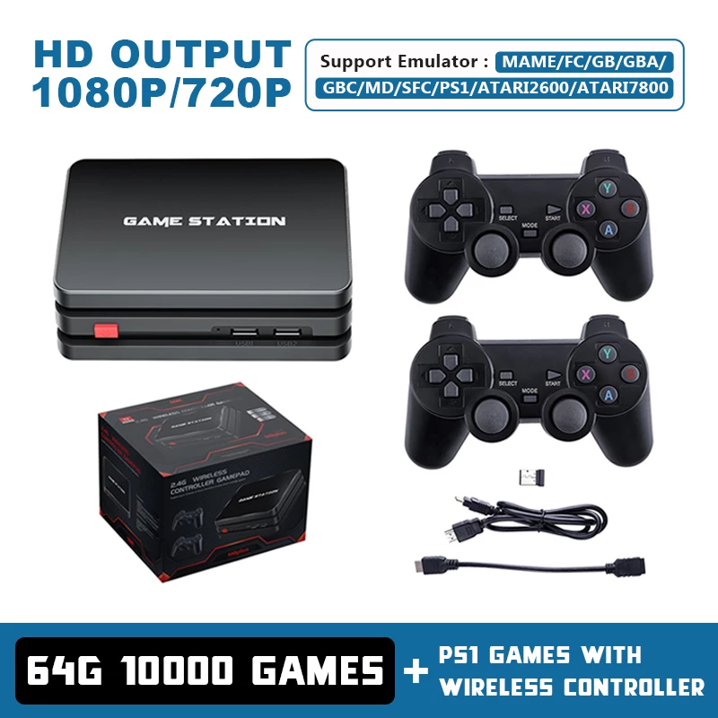 LCD Game 10000+Games With Wireless Controller
