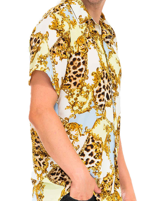 Load image into Gallery viewer, Arcadia Cheetah Cuban Shirt and Denim Combo
