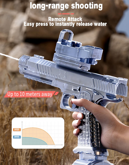 Load image into Gallery viewer, Electric Shooting Flashing Lights Battle Automatic Water Gun Toys
