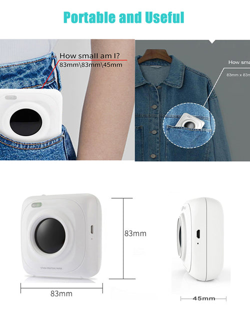 Load image into Gallery viewer, Pocket Portable Bluetooth Printer
