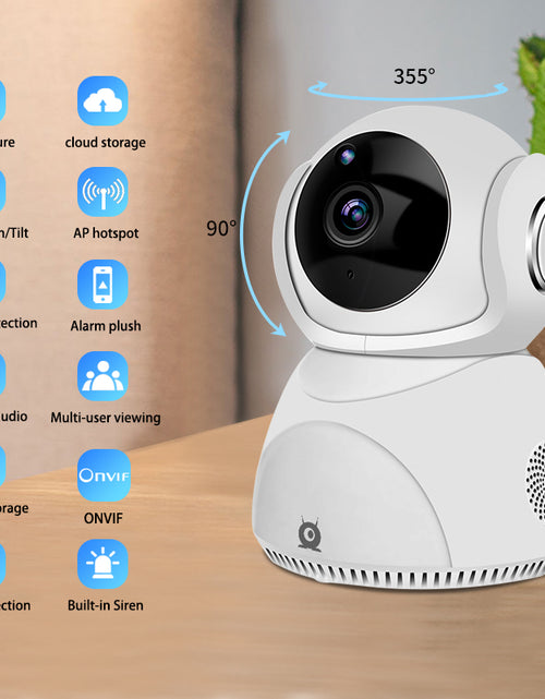 Load image into Gallery viewer, HD 1080P Camera 360° Panoramic PTZ Wireless Wifi Camera
