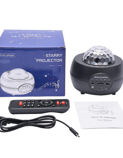 Load image into Gallery viewer, LED Night Light Starry Sky Projector with Bluetooth Wireless Speaker
