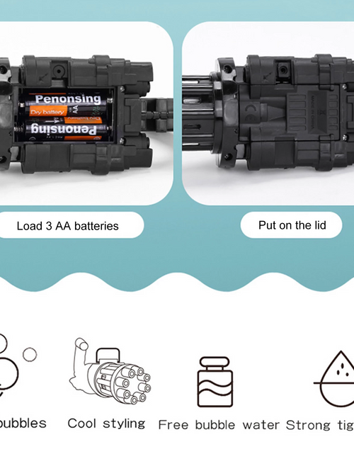 Load image into Gallery viewer, Water Bubble Machine Gun Toys
