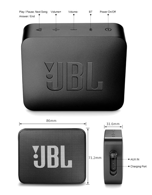 Load image into Gallery viewer, JBL Wireless Bluetooth Speaker IPX7 Waterproof With Mic
