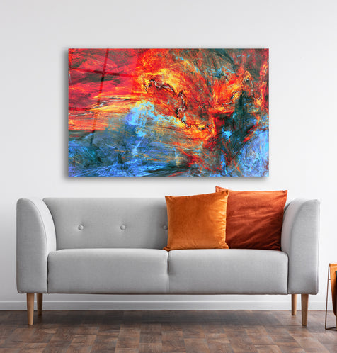 Large Abstract Glass Wall Art