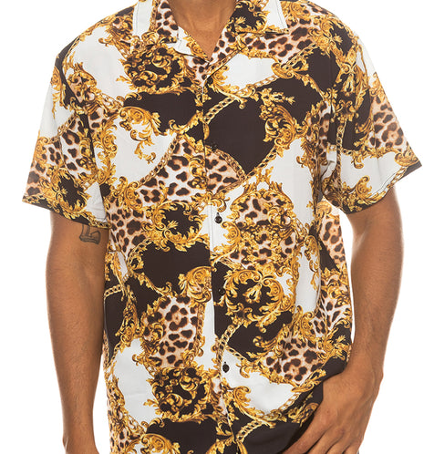 Arcadia Miami Cuban Shirt and Denim Shorts