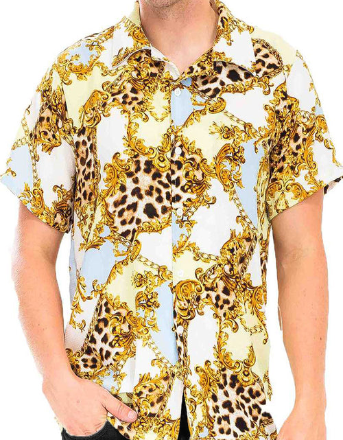 Load image into Gallery viewer, Arcadia Cheetah Cuban Shirt and Denim Combo
