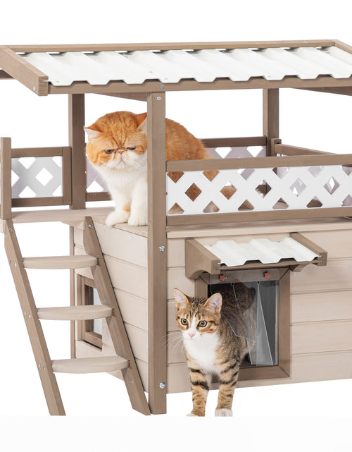 Load image into Gallery viewer, Feral Cat House Outdoor Indoor Kitty Houses
