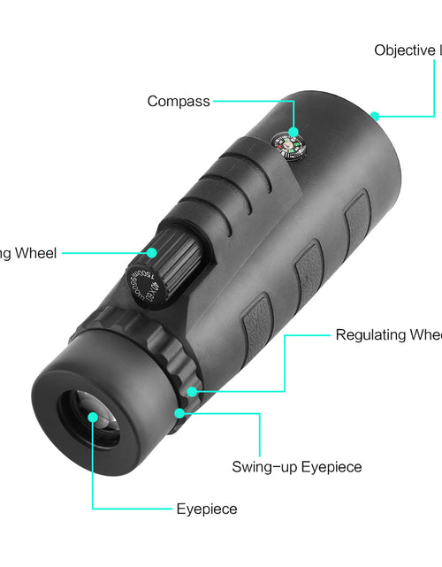 Load image into Gallery viewer, 10X HD Optical Monocular Telescope with Phone Clip
