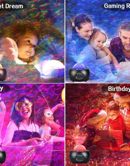 Load image into Gallery viewer, LED Night Light Starry Sky Projector with Bluetooth Wireless Speaker
