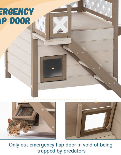 Load image into Gallery viewer, Feral Cat House Outdoor Indoor Kitty Houses
