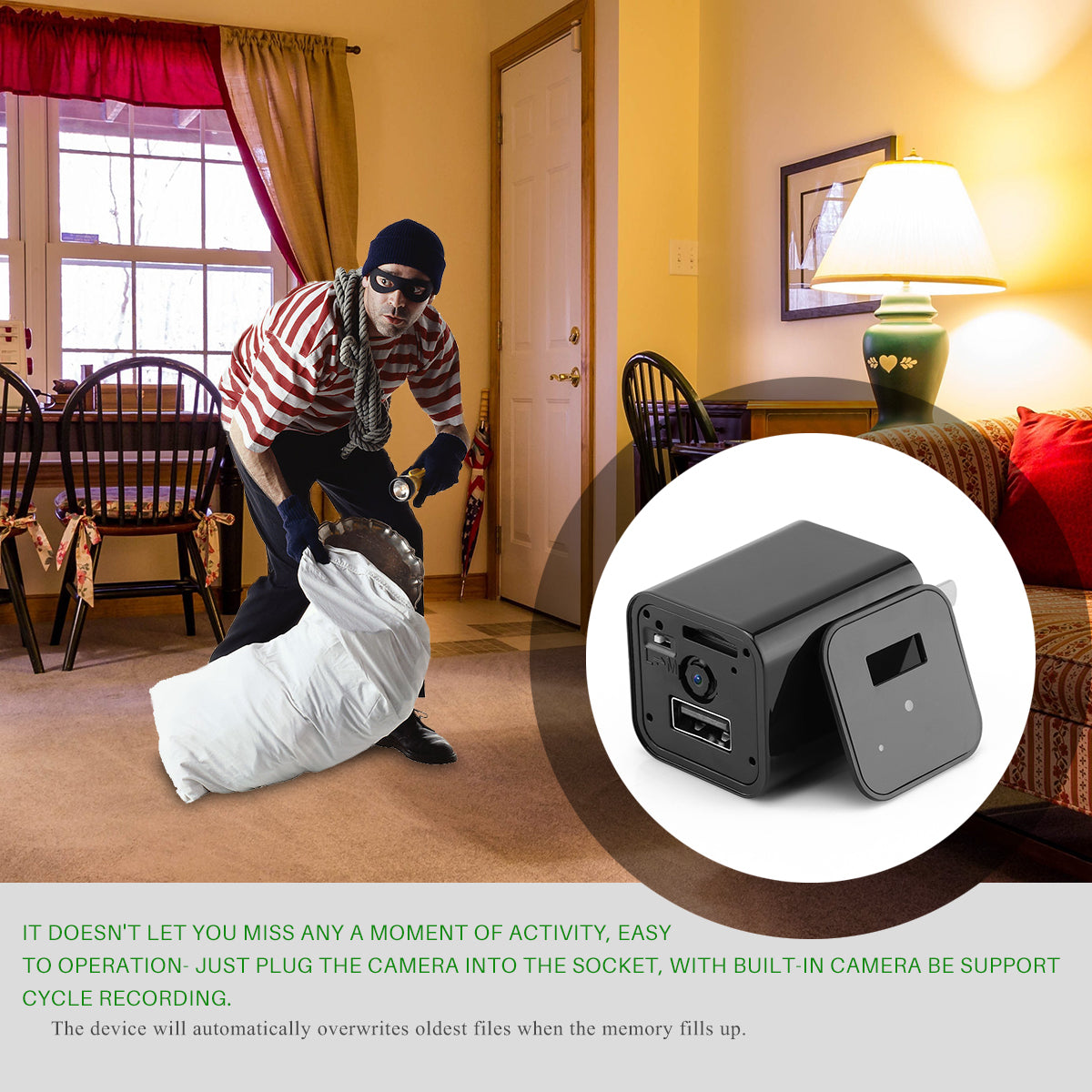 HD 1080P Discreet Camera Home And Office Security