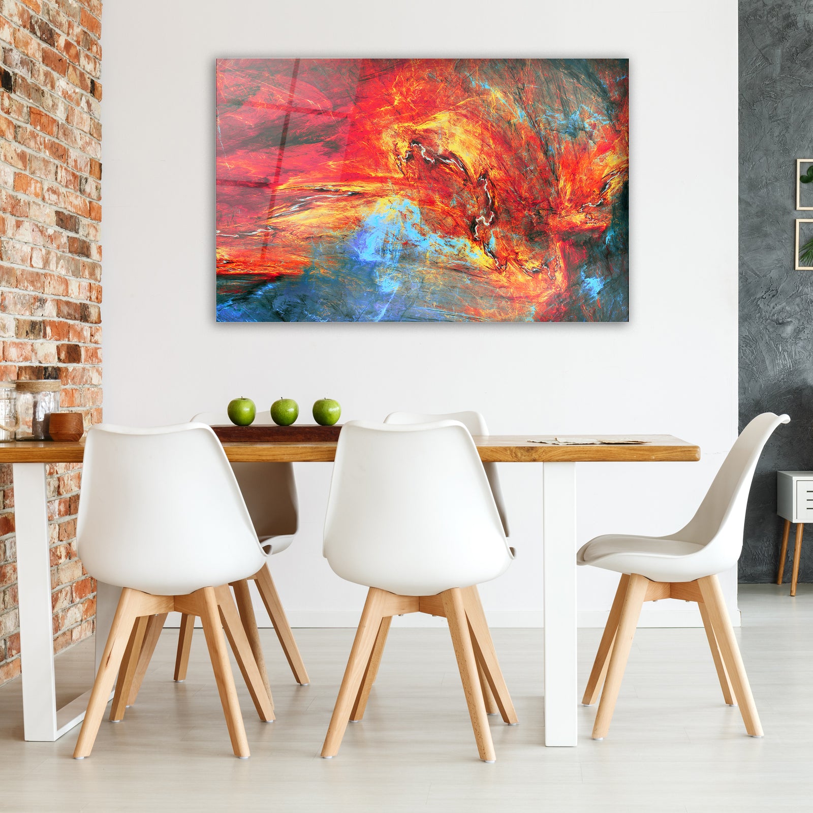 Large Abstract Glass Wall Art