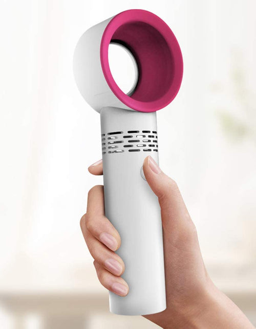 Load image into Gallery viewer, Rechargeable USB Bladeless Fan Portable Handheld Cooling Desk Mini Fan
