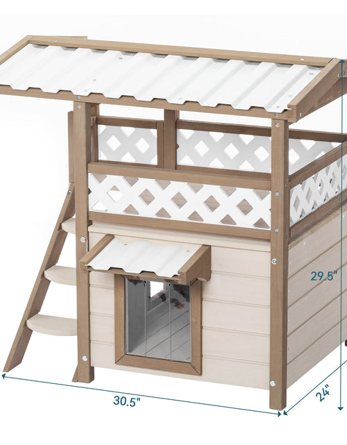 Load image into Gallery viewer, Feral Cat House Outdoor Indoor Kitty Houses
